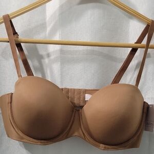 Auden Brown Strapless Bra Size 38C